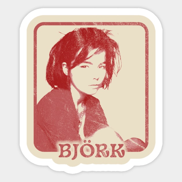 bjork vintage style Sticker by mnd_Ξkh0s